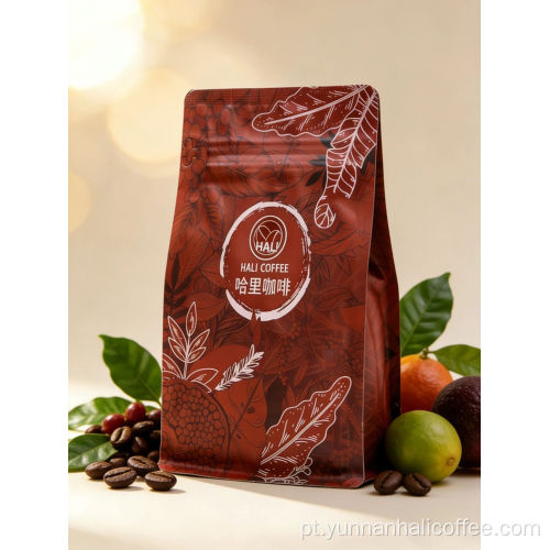 Grãos de café Granja Estate Geisha da Etiópia